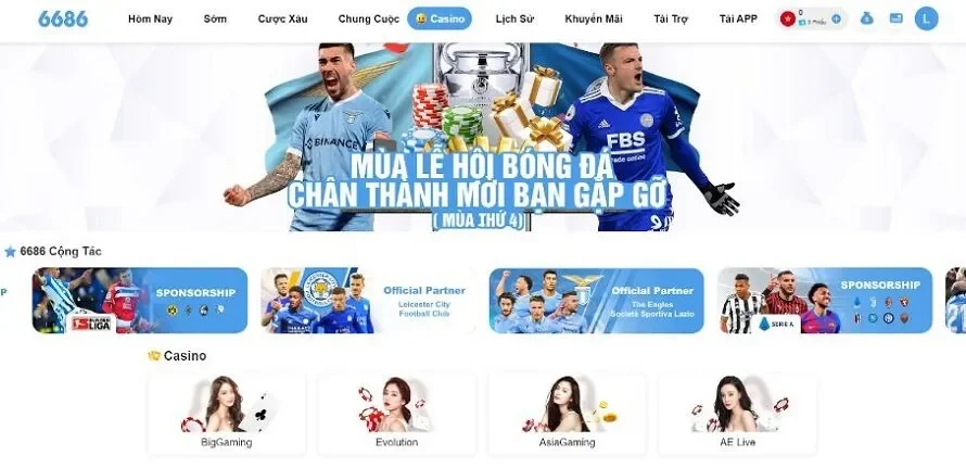 Nhà cái 6686 – Trải nghiệm đẳng cấp cho người chơi