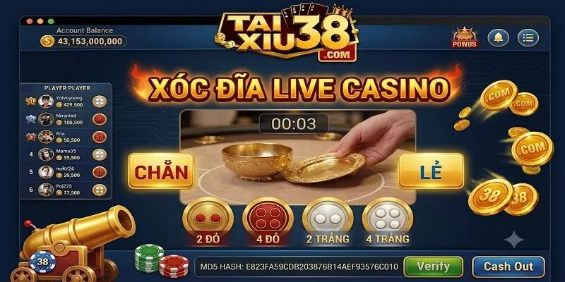 xóc đĩa live casino có nhiều ưu điểm vượt trội